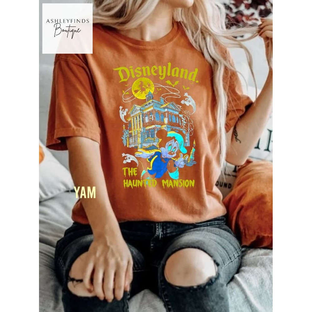 Disneyland Haunted Mansion Comfort Colors Shirt, Mickey Halloween T-Shirt, Disneyland Trip, Trick or Treat Tee, Disney Halloween Party Shirt - 5.jpg