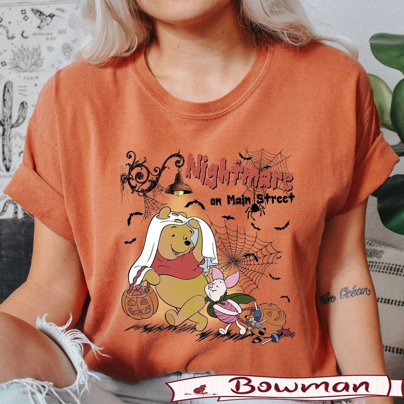 Disneyland Nightmare On Main Street Winnie Pooh Comfort Colors Shirts,Disney Halloween Characters Shirt, Pooh & CO, Halloween Sweatshirt - 4.jpg