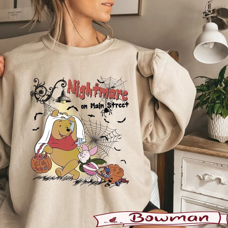 Disneyland Nightmare On Main Street Winnie Pooh Comfort Colors Shirts,Disney Halloween Characters Shirt, Pooh & CO, Halloween Sweatshirt - 5.jpg