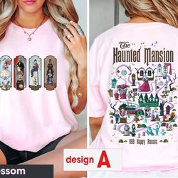 haunted mansion shirt, the haunted mansion map comfort color shirt, stretching room shirt, disneyland trip tee, retro di