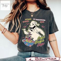 hlw oogie boogie loops comfort colors shirt ,oogie boogie halloween party sweatshirt, boogie man the nightmare before ch