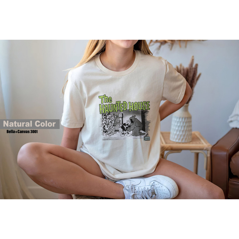 The Haunted House Mickey Comfort Colors Tee, Disneyland, Disney Halloween Shirt, Fall Vibes Shirt, Women's Fall Tee, Tis The Season Shirt - 3.jpg