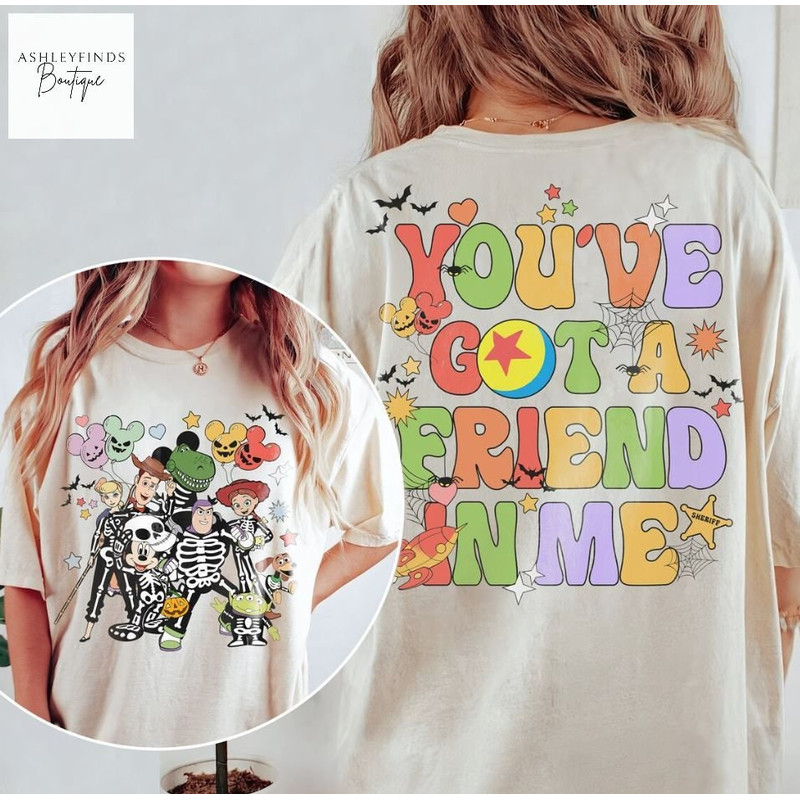 Toy Story Skeleton Halloween Comfort Color Shirt, Disney Halloween Shirt, Disneyland Halloween Shirt, Vintage Toy Story Shirt, Happy Hlw Tee - 2.jpg