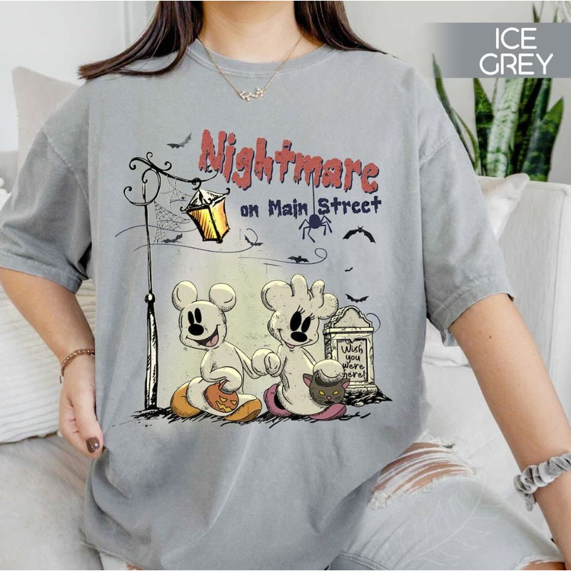Vintage Disney Mickey Minnie Halloween Shirt, Mickey Minnie Nightmare on Mainstreet Shirt, 90s Halloween Party Shirt, Mickey Minnie Spooky - 4.jpg