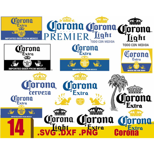 Corona Logo svg Bundle, Beer Brand Logo SVG, Corona Extra SV - Inspire ...