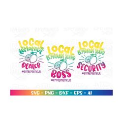 local lemonade dealer svg summer lemonade stand security boss cute kids print iron on cut file cricut silhouette downloa