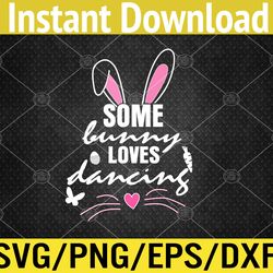 funny easter bunny ears dancing dance lover pun svg, eps, png, dxf, digital download