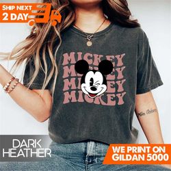 retro disney mickey shirt, vintage mickey mouse shirt, mickey smile shirt, disney vacation shirt, disneyland mickey shir