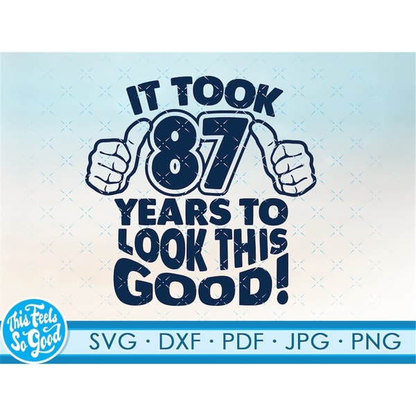 Funny 87th birthday SVG png. Turning 87 birthday svg cut Fil - Inspire ...