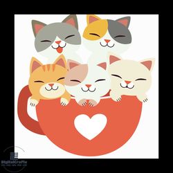 cat family svg, love svg, pet svg, cat svg, cat lover svg, cute cats svg