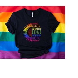 lgbt ally shirt,pride ally shirt,proud ally shirt,rainbow sunflower pride shirt,pride month shirt,pride parade outfit,lg