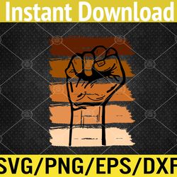 black history month fist svg, eps, png, dxf, digital download