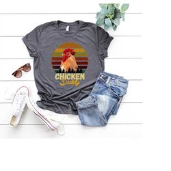 vintage retro chicken daddy shirt,funny chicken shirts for men,unique chicken lover gifts,farmer dad sweatshirts,country