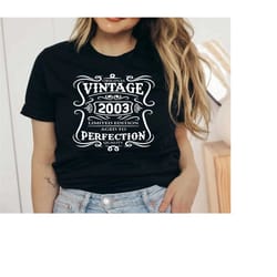 20th birthday shirt of 2023,vintage 2003 limited edition aged shirt,20th birthday gift for men,20th birthday best friend