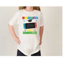 kindergarten graduation gamer shirt, preschool graduation gift tees, kindergarten level complete shirt, pre-k graduate g