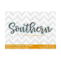 Southern Script Machine Embroidery - 2022 Series