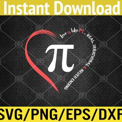 Pi Day Love Is Like Pi Valentines Math Teacher Svg, Eps, Png, Dxf, Digital Download