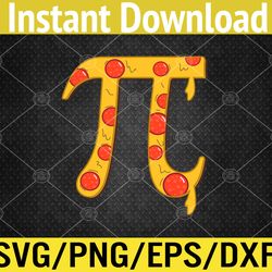 pizza pi funny pi day gift funny pizza pi svg, eps, png, dxf, digital download