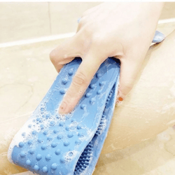 exfoliating silicone bath towel brush
