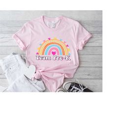 team pre-k shirt,pre-k teacher shirt,rainbow pre-k teacher shirt,kids school shirt,back to school tee,pre-k teacher shir