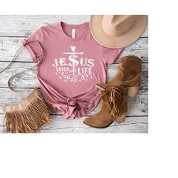 jesus saved my life shirt,jesus sweatshirt,bible shirt,religious shirt,christian gift,church shirt,gift for christian,fa