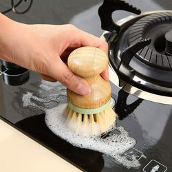 eco-friendly bamboo dish brush
