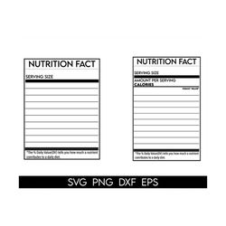 nutrition facts svg, nutrition facts clipart, blank template label svg, nutrition table svg, nutrition lable svg, nutrit