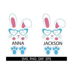 bunny name frame svg, easter svg, bunny svg, easter svg, ears svg,  bunny ears, easter rabbit ears, happy easter svg