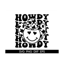 howdy svg, cowgirl svg, cowboy smiley svg, cowboy svg, southern svg, western svg, howdy yall country style shirt svg, ho
