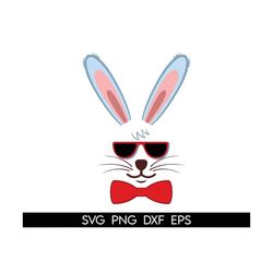 easter bunny with sunglasses, bunny with sunglasses, bunny with glasses svg, kid's design, boy easter svg, easter svg,ea