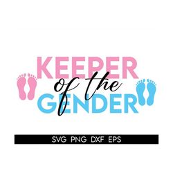 keeper of the gender svg, png, gender reveal svg, gender reveal party shirt svg, baby shower svg, pregnancy svg, team pi