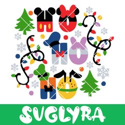 mickey christmas ho ho ho svg, christmas svg, character svg, mouse svg, disney christmas svg