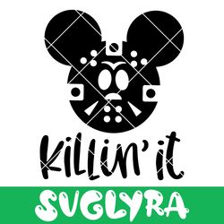 Killin' It Svg, Mickey Jason Svg, Mickey Head Svg, Disney Halloween Svg Instant Download