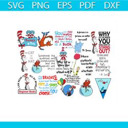 dr seuss bundle svg, dr seuss svg, seuss bundle svg, cat in the hat svg, dr seuss gifts, dr seuss shirt, thing 1 thing 2