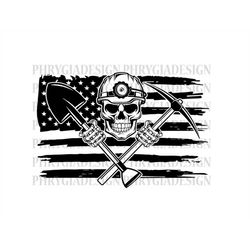 coal miner skull svg png , mining skull svg , skull svg , miner svg , us flag svg , miner skull svg , coal mining svg ,