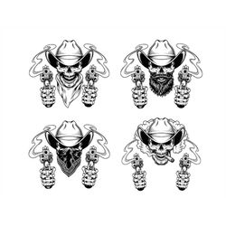 cowboy skull svg file for sublimation , western cowboy png , western skull svg , sublimation design , digital download ,