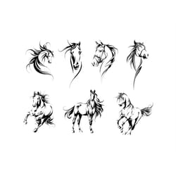 horse bundle , horse png , horse svg , silhouette animal , horse head , horse lover , horse clipart , digital download ,