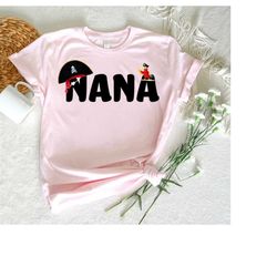pirate nana shirt, pirate parrot gigi shirt, pirate hat nana gift for mother day, funny grandma sweatshirt, trendy graph