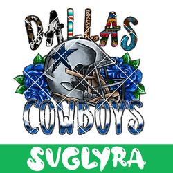 Dallas Cowboy PNG, Blue Rose Png, Cowboy PNG, Instant Download, Western Design, Digital Download, Sublimation Designs