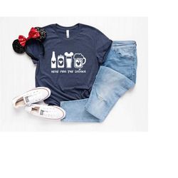 i'm here just for the drinks shirt, i'm here just for the drinks, disney couple shirt, epcot disney shirt