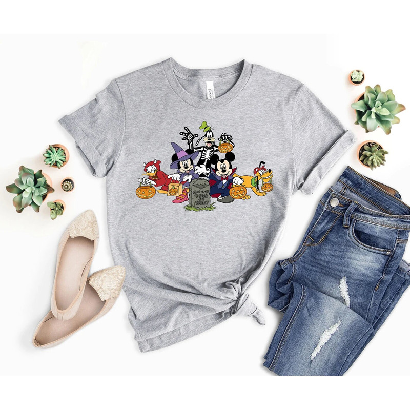 Disney Halloween 2023 Shirt, Disney Halloween Matching Shirt, Disney Family Shirt, Mickey Minnie and Friends Shirt, Disney Halloween Shirt - 1.jpg