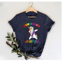 unicorn nurse shirt,funny nursing t-shirt,cute nurse gift,nursicorn like a regular nurse only more magical shirt,new nur