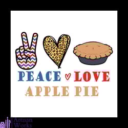 peace love applie pie svg, halloween svg, applie pie svg, halloween pie svg
