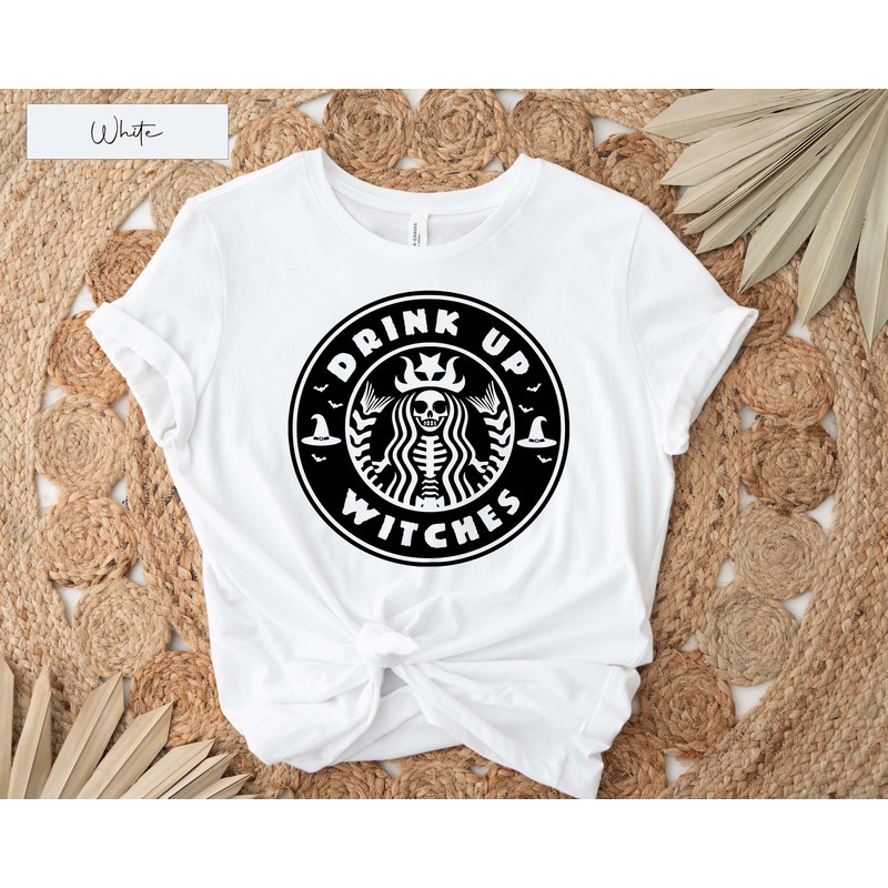 Skeleton Starbucks Inspired Shirt, Skeleton Shirt, Halloween Shirt, Halloween Funny Shirt, Halloween, Coffee Lover Shirt, Starbucks Skeleton - 1.jpg