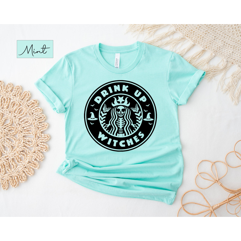 Skeleton Starbucks Inspired Shirt, Skeleton Shirt, Halloween Shirt, Halloween Funny Shirt, Halloween, Coffee Lover Shirt, Starbucks Skeleton - 2.jpg