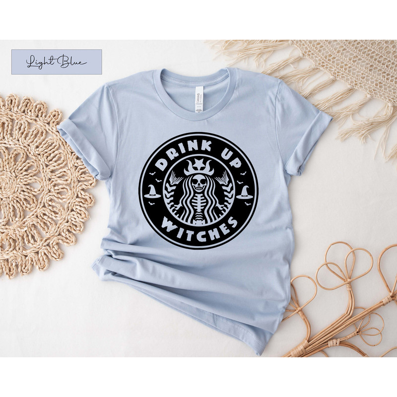 Skeleton Starbucks Inspired Shirt, Skeleton Shirt, Halloween Shirt, Halloween Funny Shirt, Halloween, Coffee Lover Shirt, Starbucks Skeleton - 4.jpg