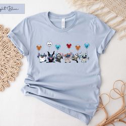 stitch halloween shirt, disneyland halloween shirt, stitch horror hallowwen shirt, horror film characters, halloween par