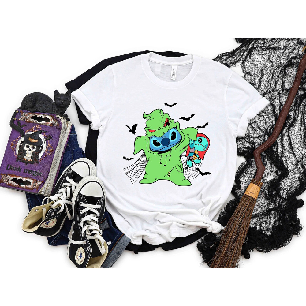 Stitch Horror Halloween T-Shirt, Stitch Halloween, Disney Halloween, Disney Trick or Treat, Oogie Boogie Bash Shirt, Disney Halloween Gifts - 1.jpg