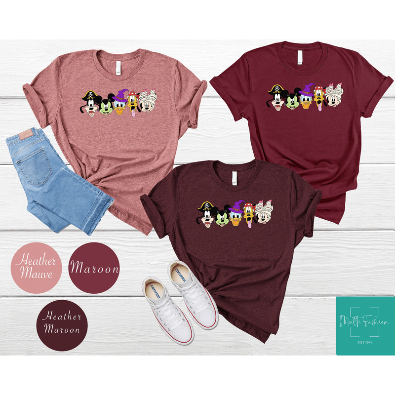 Vintage Disney Characters Halloween Shirt, Vintage Mickey Halloween 2023, Minnie Halloween, Disney Halloween Family Matching Shirt - 4.jpg