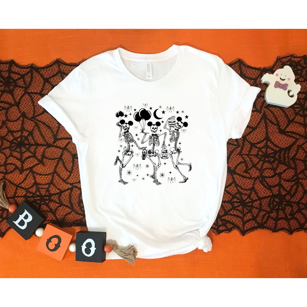 Mickey Mouse Skeleton Shirt, Disney Halloween Shirt, Halloween Family Shirt, Disneyland Shirt, Disney World Shirt, Disney Trip Shirt - 2.jpg